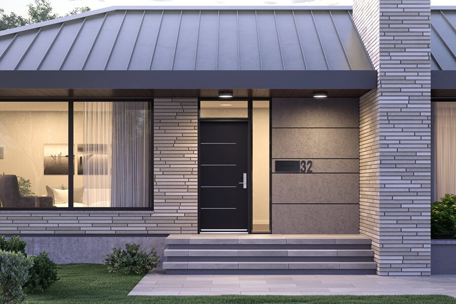 High performance steel entry doors.